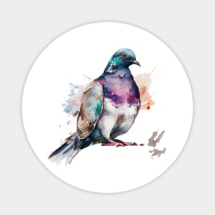Watercolor Pigeon 6.0 Magnet